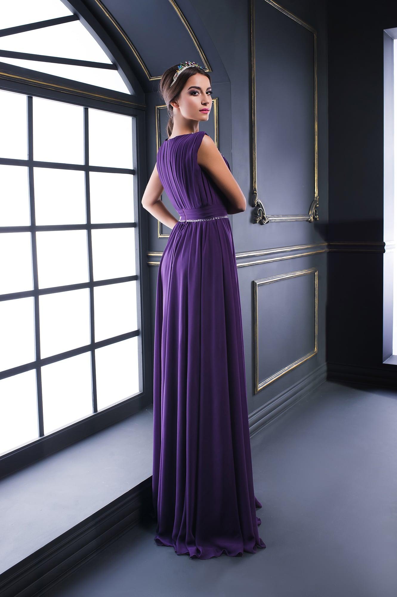 Elegant Purple Evening Dress